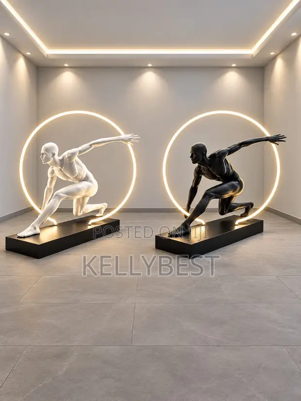 Humanoid Sculpture LED Floor Lamp - 1