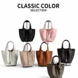 Luxury Leather Hermes Bucket Bag - 1