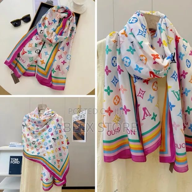 Chic Colorful Louis Vuitton Scarf - 1
