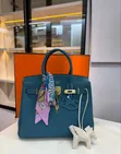 Hermes Birkin Solid Leather Bag - 2
