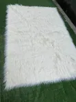 Pure White Fluffy Center Rugs - Brand New - 1
