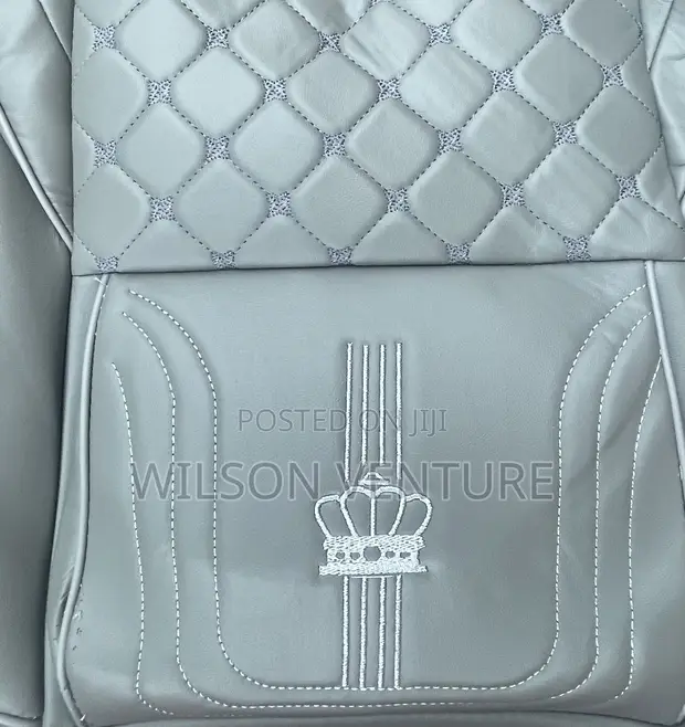 Luxury Crown Car Seat Cover - Gray - 1