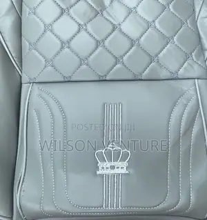 Luxury Crown Car Seat Cover - Gray