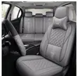 Luxury Crown Car Seat Cover - Gray - 2