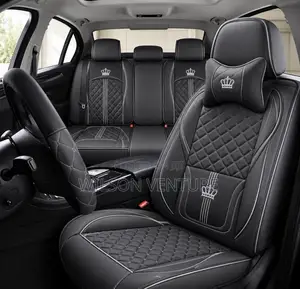 Universal Luxury 5 Seater Crown Seat Cover Baki/Farin layi