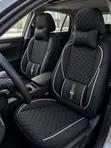 Universal Luxury 5 Seater Crown Seat Cover Baki/Farin layi - 2