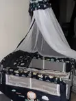 Bassinet mai motsi tare da teburin canzawa da raga - 2