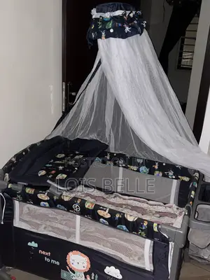 Bassinet mai motsi tare da teburin canzawa da raga