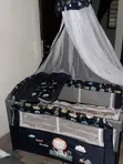 Bassinet mai motsi tare da teburin canzawa da raga - 4