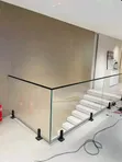 10mm Tempered White Glass Handrail - 1
