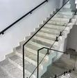 10mm Tempered White Glass Handrail - 2