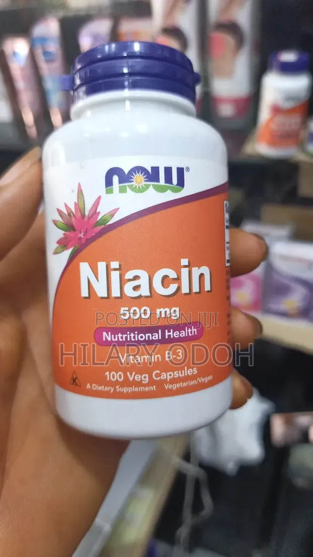 Now Niacin 500mg 100 Capsules - 1