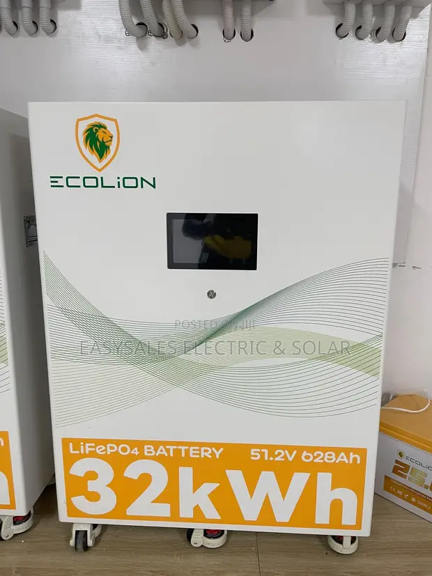 32kWh 51.2V Ecolion Lithium Battery for Solar Inverter - 1