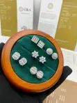 VVS1 Moissanite Diamond Unisex Earrings - 4