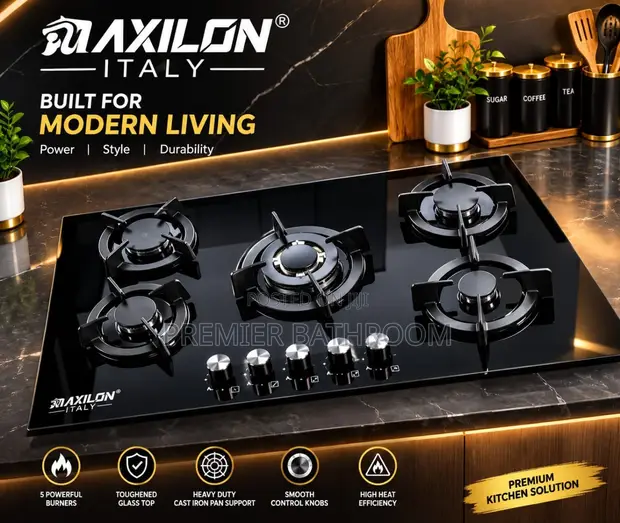 PREMIER BATHROOM 5 Burner Gas Cooker - 1