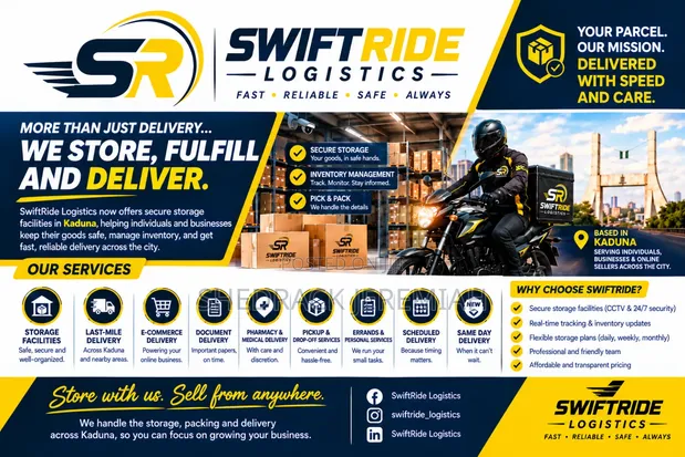 Swift Ride Logistics: Kaduna Logistics, Storage & Delivery - 1