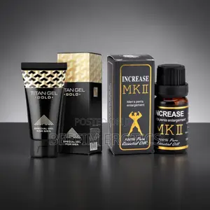Titan Gel Gold & MK 11 Essential Oil Penis Enlargement Set
