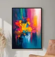 Zanen Abstract Mai Gilashi - Canvas Mai Launuka Daban Daban - 3