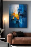Zanen Abstract Mai Gilashi - Canvas Mai Launuka Daban Daban - 5