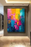 Contemporary Abstract Textured Canvas Print - 2