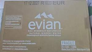 Evian Water Glass Bottle 33cl
