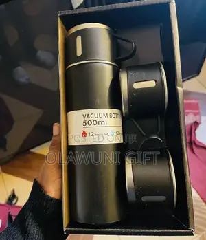3-in-1 Vacuum Flask Gift Set tare da Kofuna 2