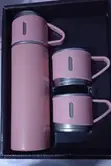 3-in-1 Vacuum Flask Gift Set with 2 Cups - 2