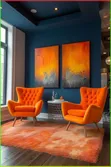 Set of 2 Abstract Canvas Wall Art - 1