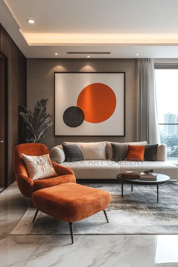 Minimalist Abstract Geometric Framed Art - 1