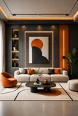 Minimalist Abstract Geometric Framed Art - 5