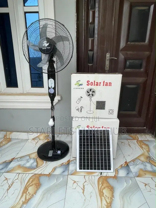 Solar and Rechargeable Fan - 16 Inch - 1