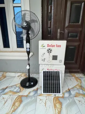 Solar and Rechargeable Fan - 16 Inch