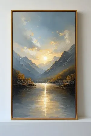 Landscape Canvas Art - Golden Sunset