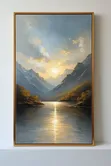 Landscape Canvas Art - Golden Sunset - 1