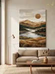 Zane na Art da Nature Abstract Landscape Canvas - 4