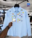 Embellished Button-Down Shirt - 2