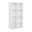 LASA 8-Shelf Cube Bookcase - White - 1