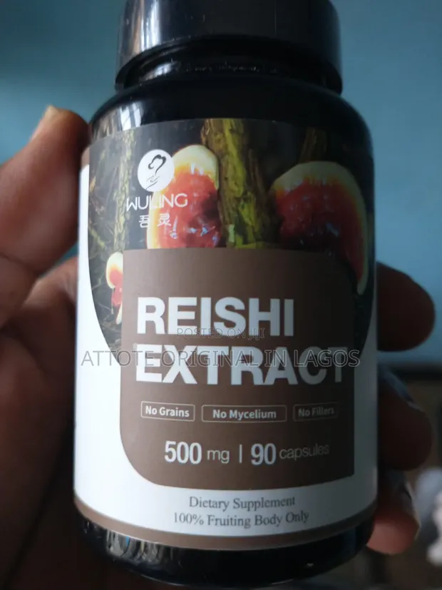 Organic Reishi Mushroom Extract Supplement - Immune Health 500mg 90 Caps - 1