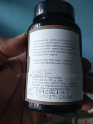 Organic Reishi Mushroom Extract Supplement - Immune Health 500mg 90 Caps