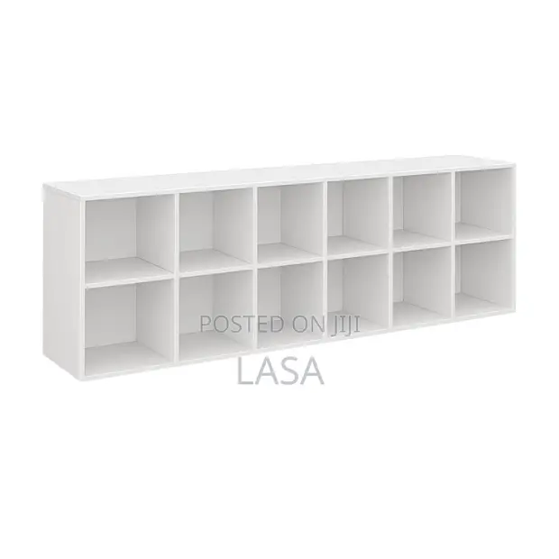 12-Cube Vertical Bookshelf - 1