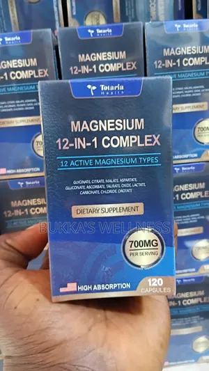 Totaria Health Magnesium 12-in-1 Complex 700mg - 120 Kapsul