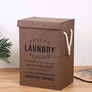 Foldable Laundry Bag - Black, Brown, Grey