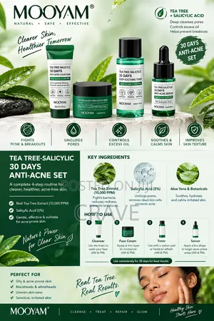 MOOYAM Tea Tree Salicylic Acid Anti-Acne Set