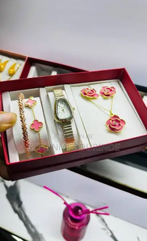 Fashion Jewelry Accessories Gift Set - Gold