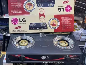 LG Double Burner Stainless Steel Table Gas Cooker