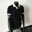 Men's Trim Knit Polo Shirt - Cream - 3
