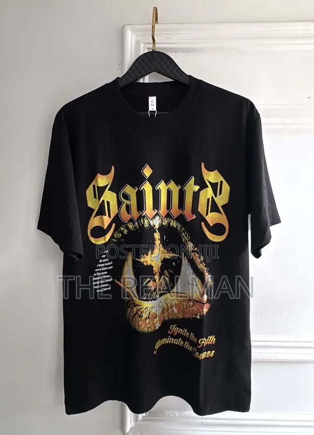 Men's Black Streetwear T-Shirt - Screaming Boy Graphic - 1