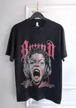 Men's Black Streetwear T-Shirt - Screaming Boy Graphic - 5