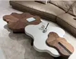Luxury Flower-Shaped Center Table Set - Modern Designer Coffee Table - 2