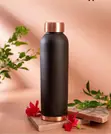 1000ml Pure Copper Water Bottle - Handcrafted Indian Copper Flask - 2